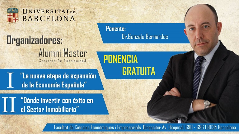 Alumni Máster UB y fotocasa Academy: Invitación a las sesiones de continuidad de Máster Inmobiliario con Gonzalo Bernardos
