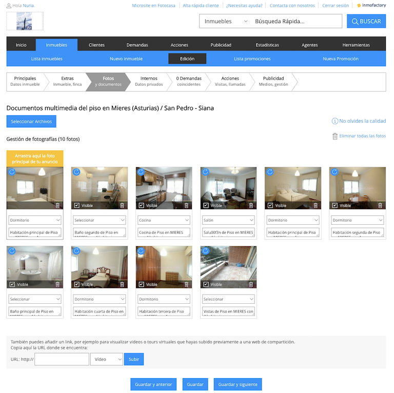 Gana tiempo subiendo las fotos de tus inmuebles