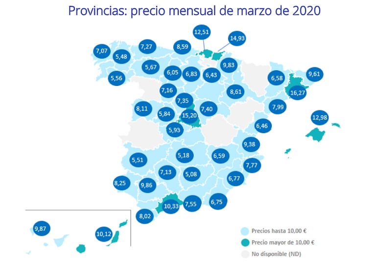 precio de la vivienda en alquiler