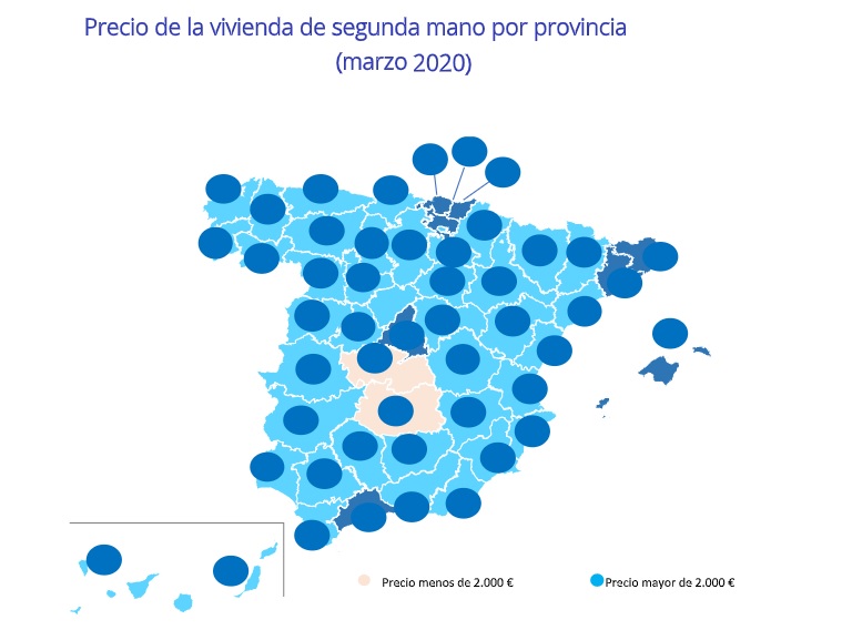 El precio de la vivienda en España se mantiene estable en el primer trimestre de 2020