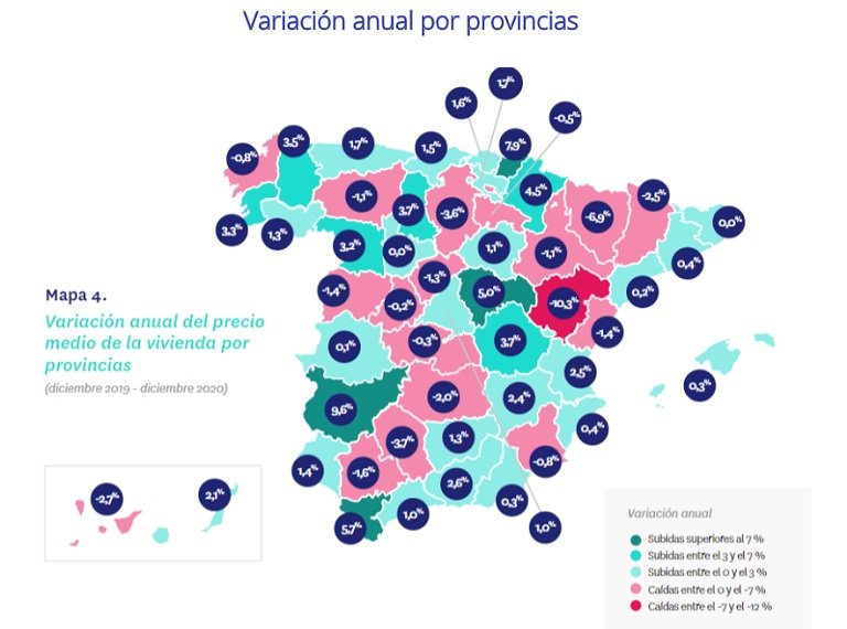 El precio de la vivienda de segunda mano cierra 2020 con una subida del 1,6%