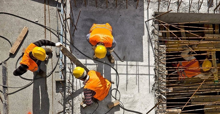 trabajadores de la construcción