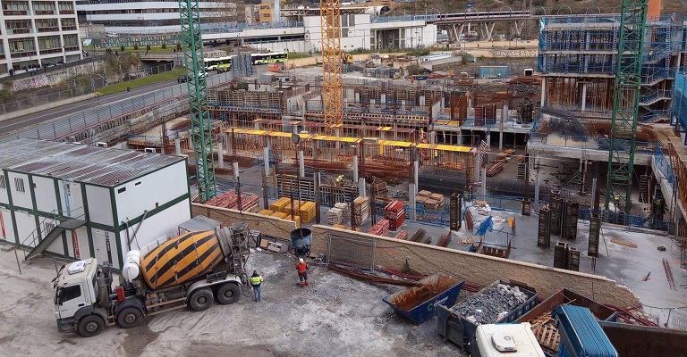 La construcción se contrajo en España un 6,9 % interanual