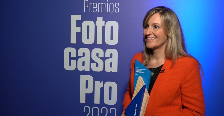 Beatriz Amigot, en los Premios Fotocasa Pro: "Este también es un premio para los periodistas en general"