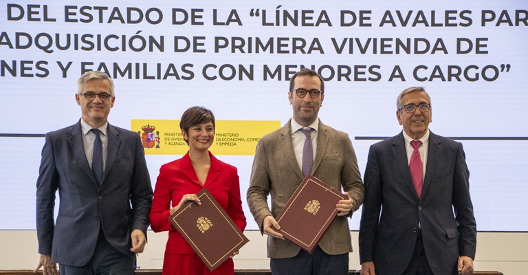 Las entidades financieras ya pueden adherirse a la Línea de Avales para la adquisición de primera vivienda de jóvenes y familias con menores a cargo