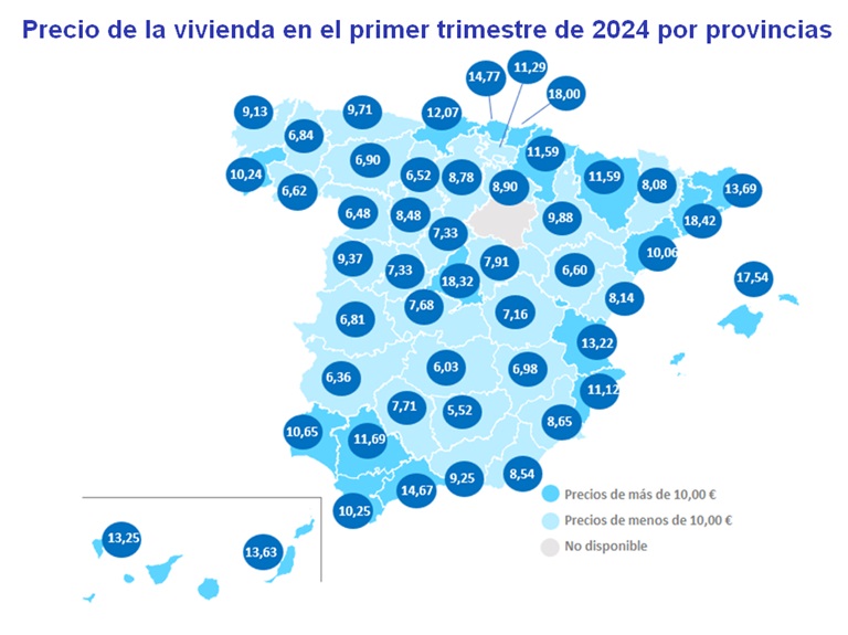 El alquiler sube un 6% trimestral y un 7% interanual en marzo y vuelve a marcar máximos en España