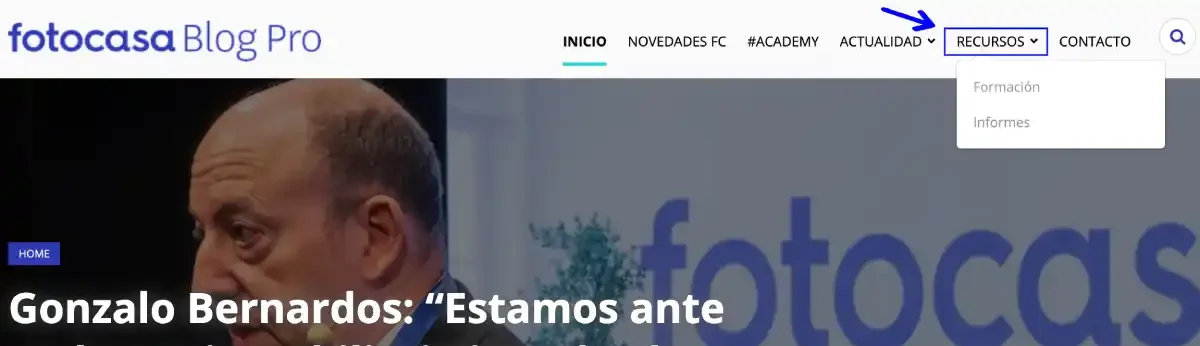 nuevo menu blog fotocasa pro