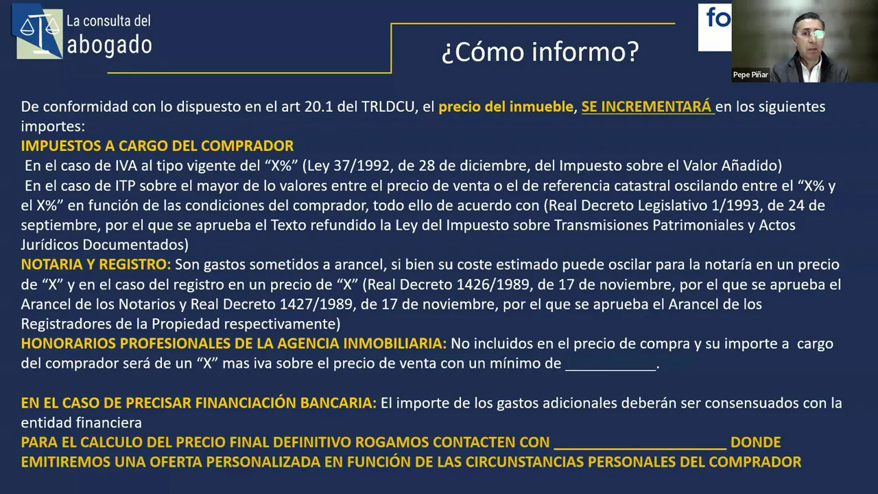 como informo impuestos notaria honorarios fotocasa pro